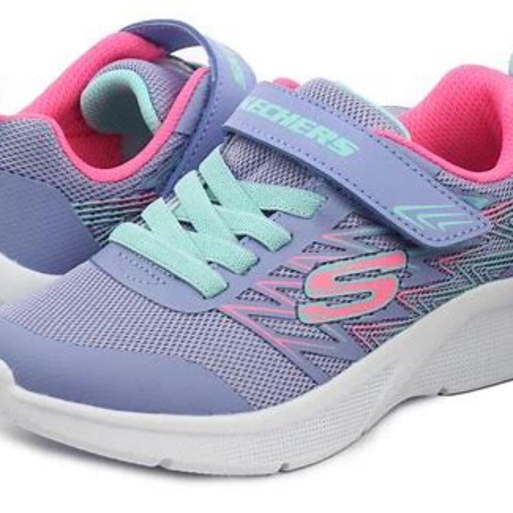 Size 8 Toddler Skechers size 8 Blue and Pink Sneakers with Breathable Mesh
